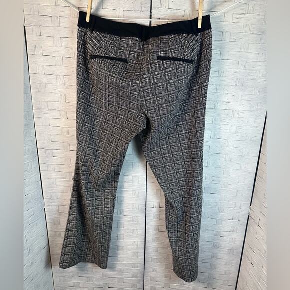 Lane Bryant black white plaid trouser dress pants with pockets plaid plus size - Picture 2 of 9